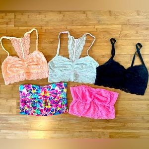 Bundle of 5 PINK VS bralettes